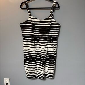 Forever 21 plus black and white striped sundress